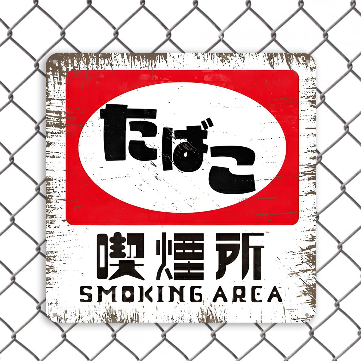 Amazon | 【レトロ風看板】【SmokingArea（ たばこ 喫煙所
