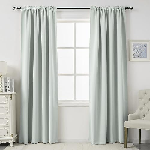 Miniatura 8 de DUALIFE - Cortinas opacas para dormitorio, ventanas pequeñas, aislamiento térmico, cortinas de oscurecimiento de la habitación, paneles de cortina