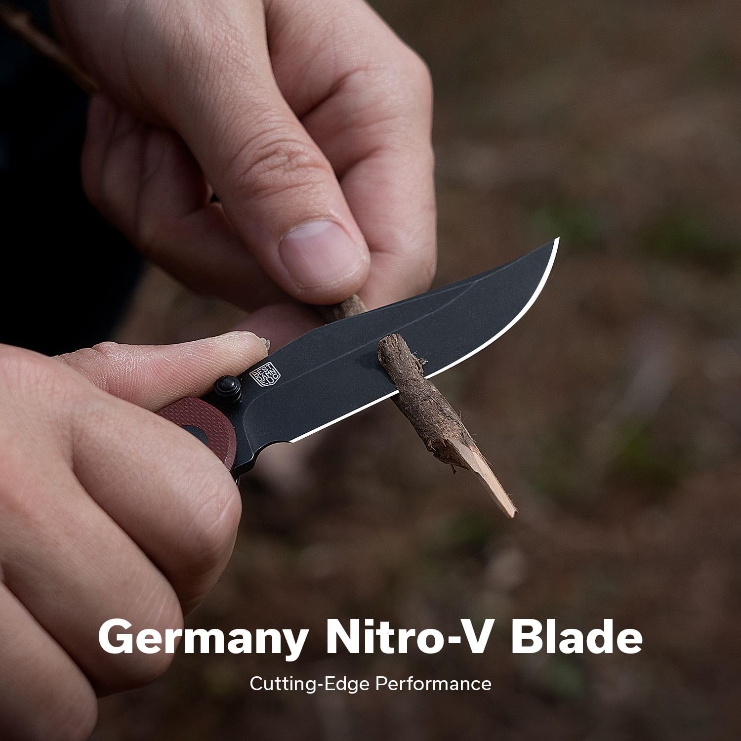 CIVIVI Clingman EDC Pocket Folding Knife with Titanium Reversible Clip, 2.99" Nitro-V Blade G10 Handle Liner Lock Knife, Gift for Men Women C23065-2 (Burgundy)
