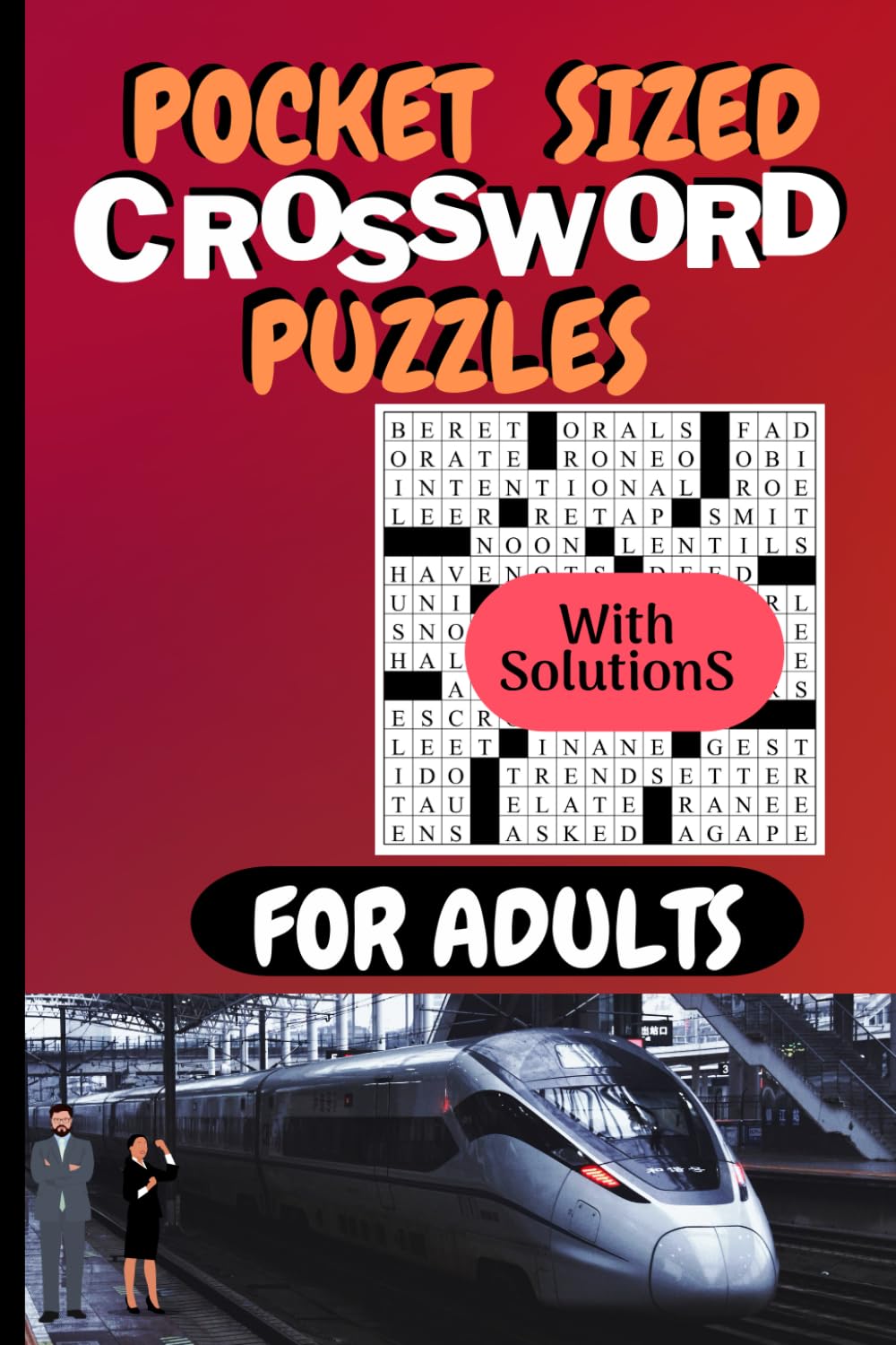 Pocket Sized Crossword Puzzles For Adults Easy Crossword Puzzle Books