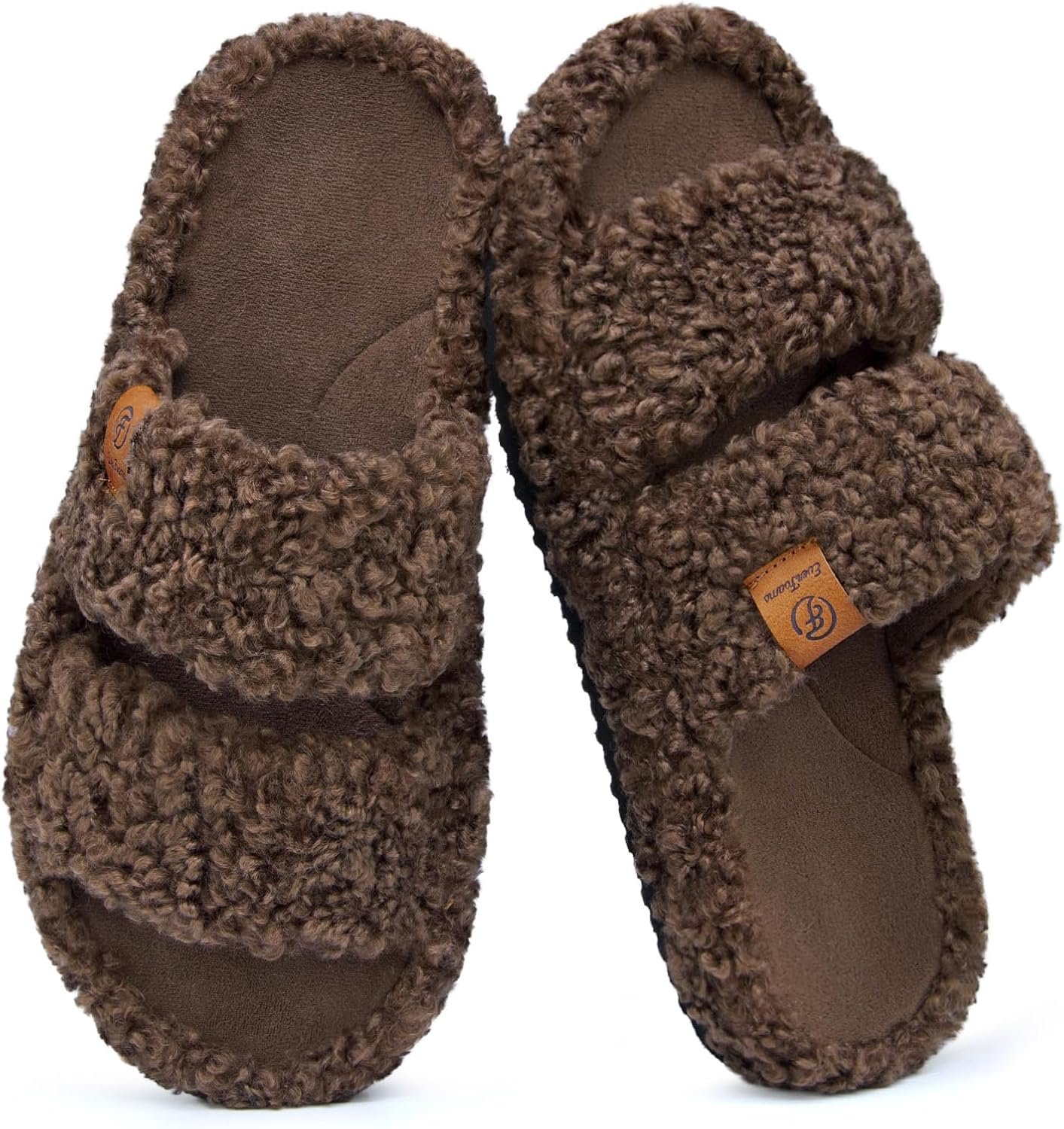 EverFoams Womens Slippers - Soft Comfy Memory Foam