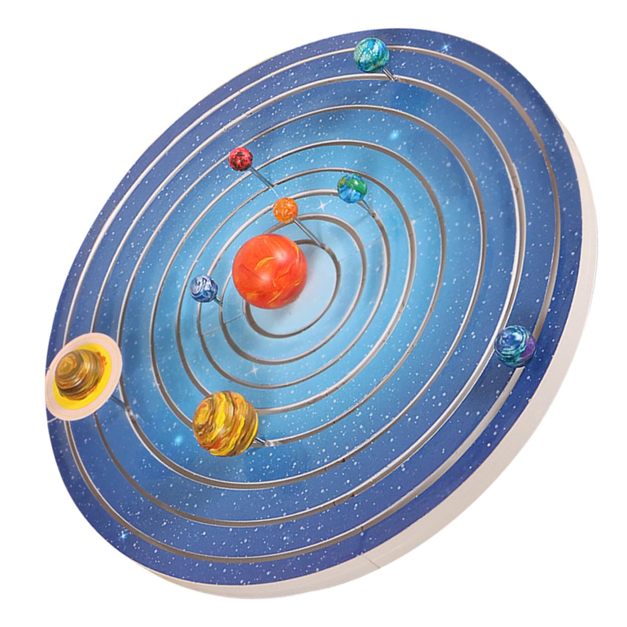 GALPADA Juego de Modelos de Planetas del Sistema Solar para Niños, Rompecabezas DIY de Plástico Superficie Lisa para Proyectos Artísticos y Educativos Infantiles