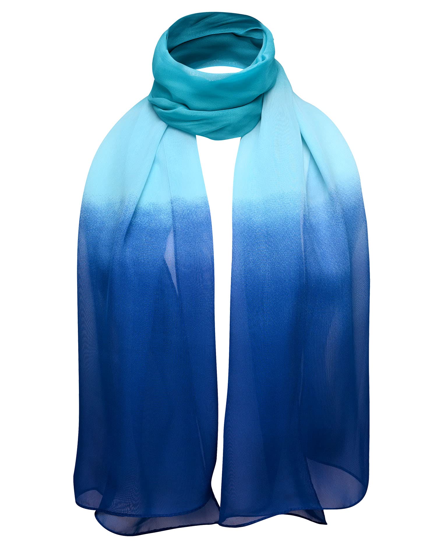 Basic Sense Women's Women's Neck Plain Chiffon Scarf Women's Neck Scarf