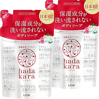 Amazon まとめ買い Hadakara ハダカラ ボディソープ フレッシュフローラルの香り 詰め替え 360ml 2個パック つめかえ ハダカラ ボディソープ 通販