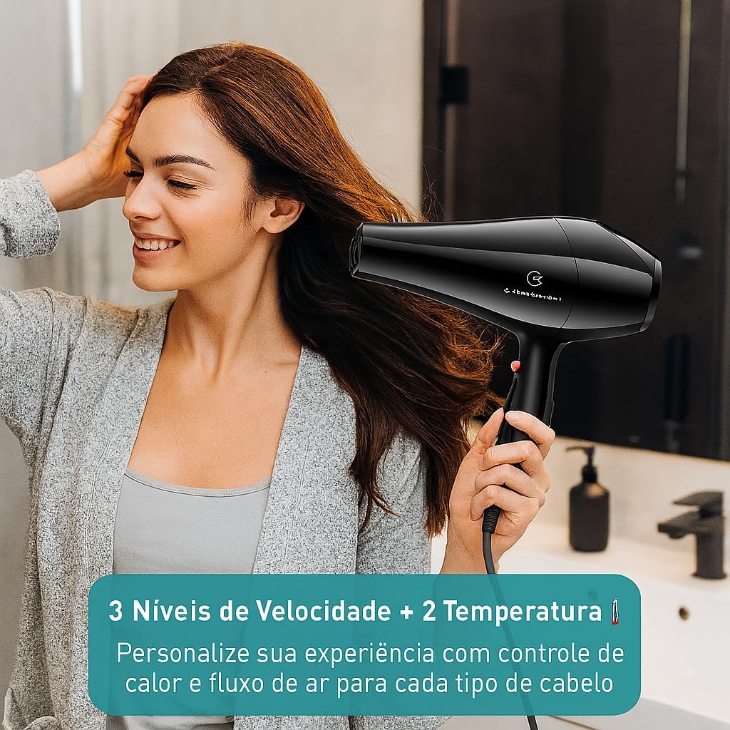 Secador de Cabelo Profissional Íons Negativos: Review Testado por 7 dias
