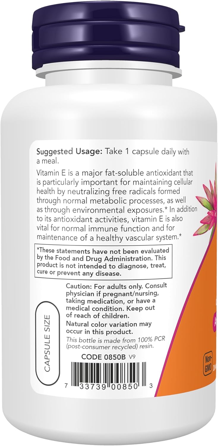 NOW Foods Vitamin E-400 Dry - 100 Caps (2 Pack)