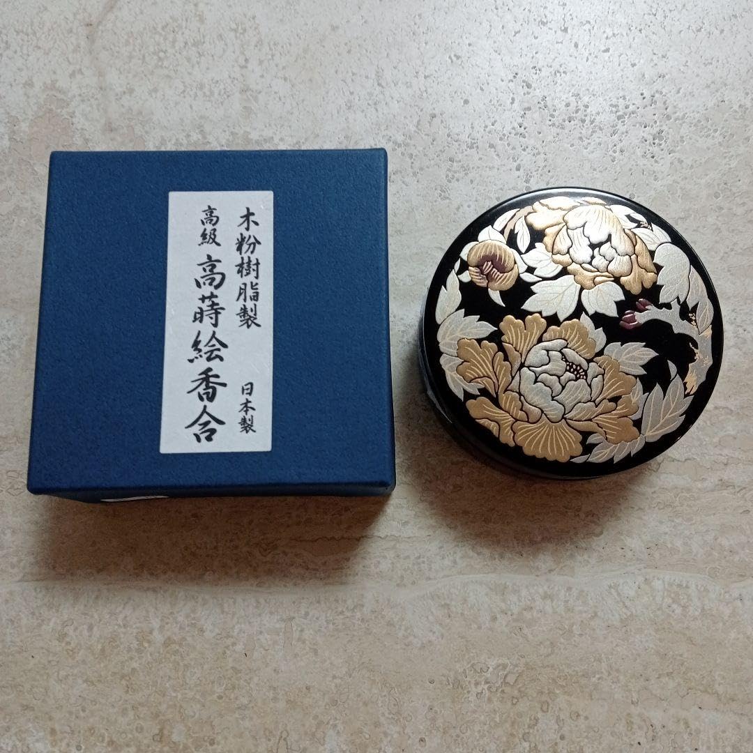Amazon.co.jp: honen様 足立美術館 木粉樹脂製 高級蒔絵香合 : ホーム