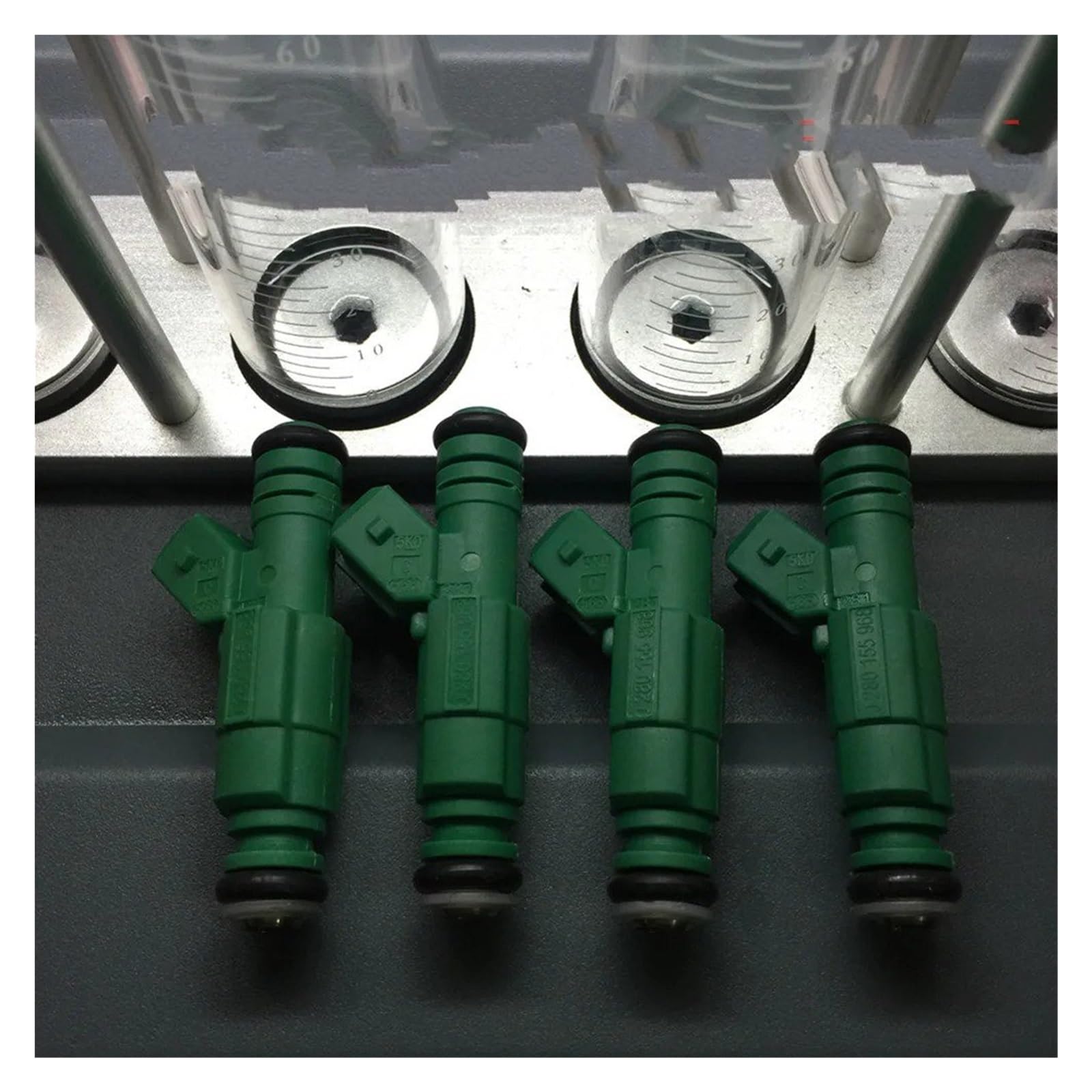 Injecteur Diesel Injecteur De Carburant Universel Pour Vw Pour A4 Pour TT Alimentation Supérieure 440cc Performance Géant Vert 0280155968 4 Pièces Injecteur Moteur