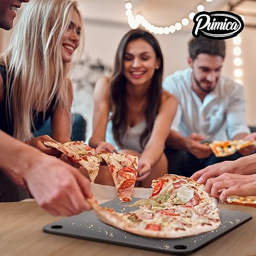 Miniatura 3 de Primica Acero para Pizza para Horno y Parrilla 13.6" x 13.6" El Definitivo Cambiador del Juego de Corteza, Perfecto para Pizza Horneada al Horno