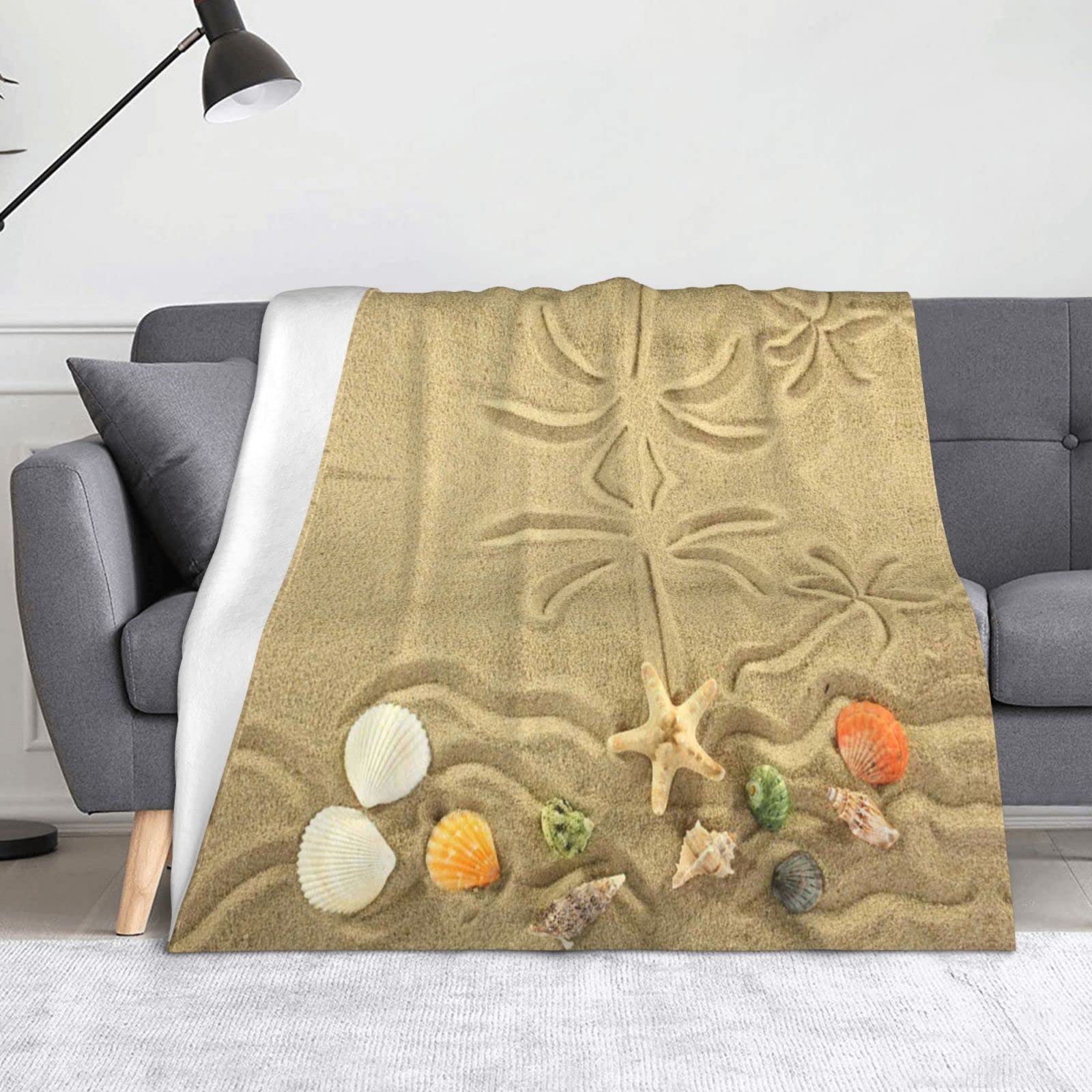 Jeté de lit en flanelle pour canapé et soirées camping confortables