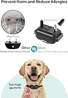 Vista 3 de F-color Collar de choque para perros con control remoto, collar de entrenamiento para perros de 2600 pies, paquete de 3 con vibración de pitido