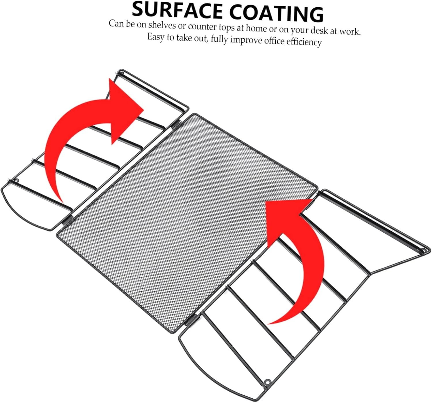 1Set Multi Layer File Document Organizer Detachable Iron File Holder for Office Mesh Desktop Storage Rack for Magazines Books and Folders