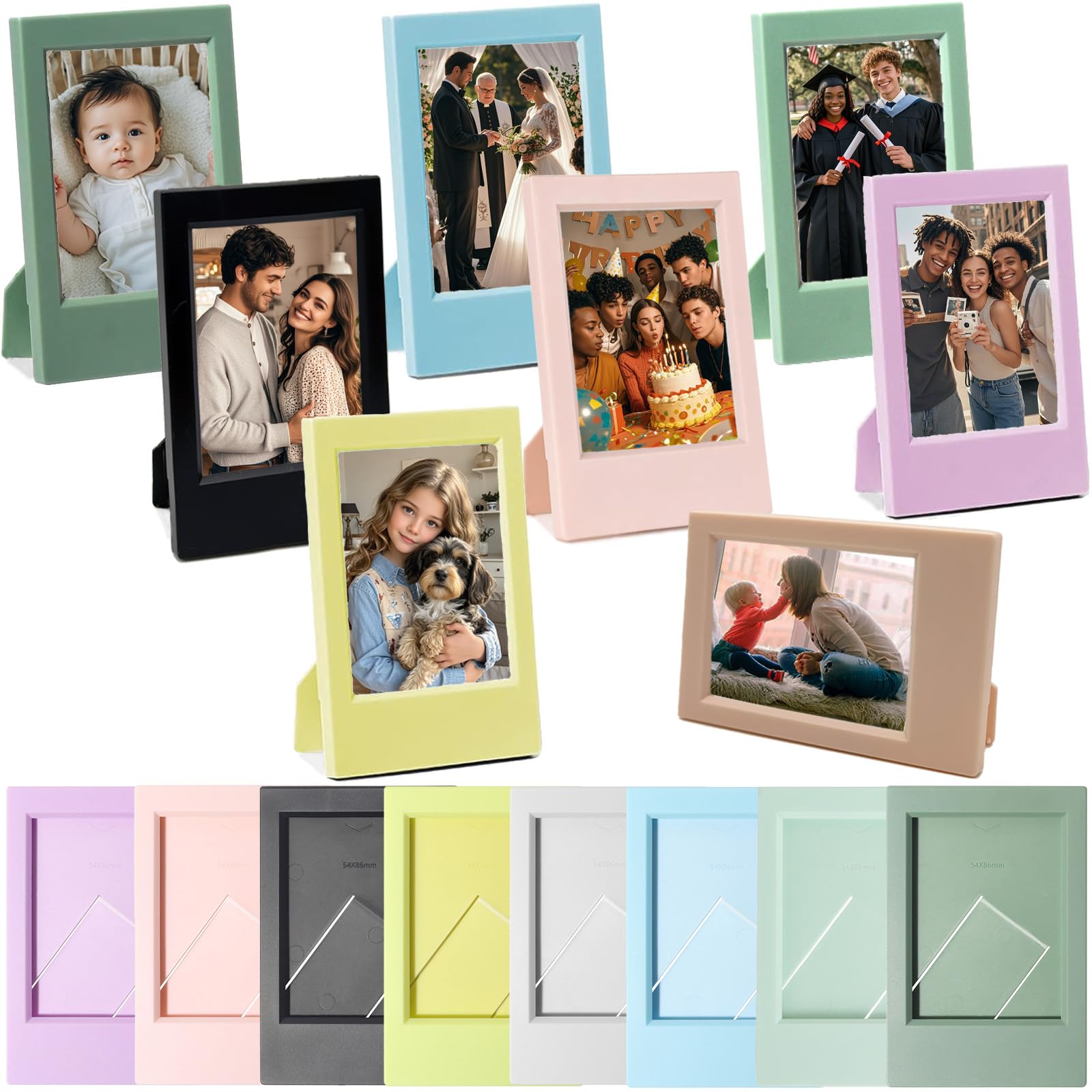 Amazon.com - AG-UNICORN 16 Pack 2x3 Picture Frames Bulk for