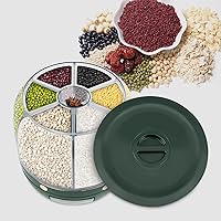 Vista 2 de Tanque grande multigrano, Dispensador de grano seco de arroz de 6 compartimentos, Contenedor de almacenamiento de pellets de alimentos Tanque