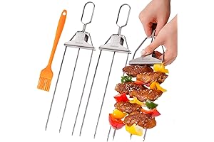 Grill Savant Triple Skewers 3 Way Party Sticks