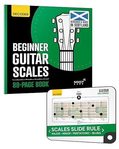 Sliding Guitar Scales Compass & 88-Page Decoder Book for Beginners
