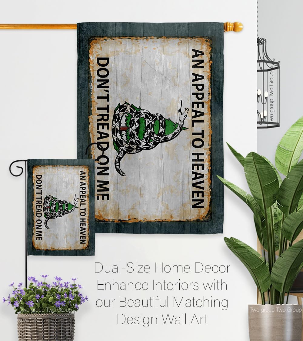Gadsden Flag Mailbox Mount Kit Don't Tread On Me Vintage Poster Porch Decor Appeal to Heaven Pine Tree Sign Historical Revolution Tapestry Banner Gift Patriotic Decorations Made in USA