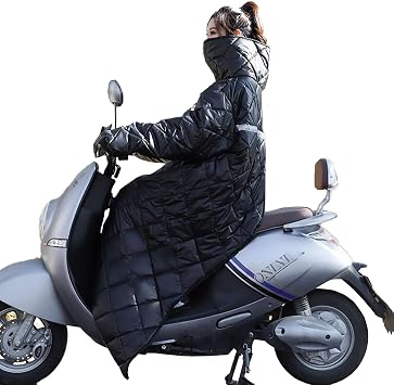 Universal Electric Motorcycle Cover, Motorcycle Winter Windshield Quilt, Motorcycle Windproof Quilt, Winter Warm Thick Motorcycle, Winter Windshield Quilt Motorcycle Leg Lap Apron Cove Size 60-85K