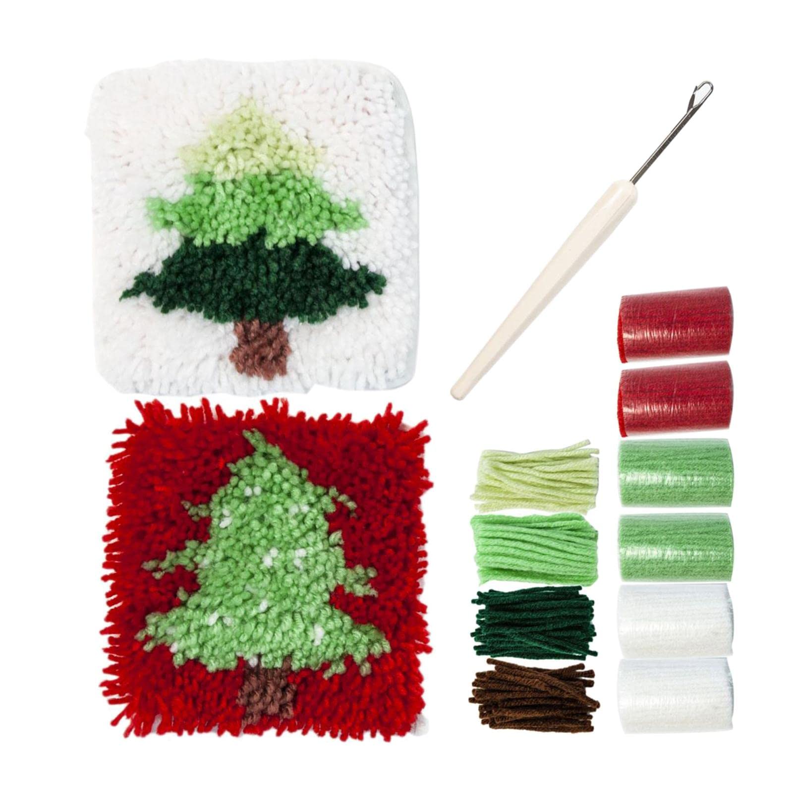bnf® Set of DIY Crochet Embroidery Kits Home Decor Coaster Latch Hook Kits |Crafts | Needlecrafts & Yarn | Yarn-picture-25
