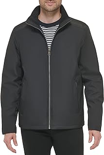 Calvin Klein Men's Stand Collar Poly Jacket