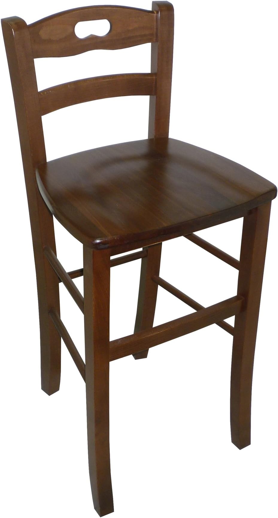 Bar Stool Walnut Wood Chair with Seat Wood Home Restaurant