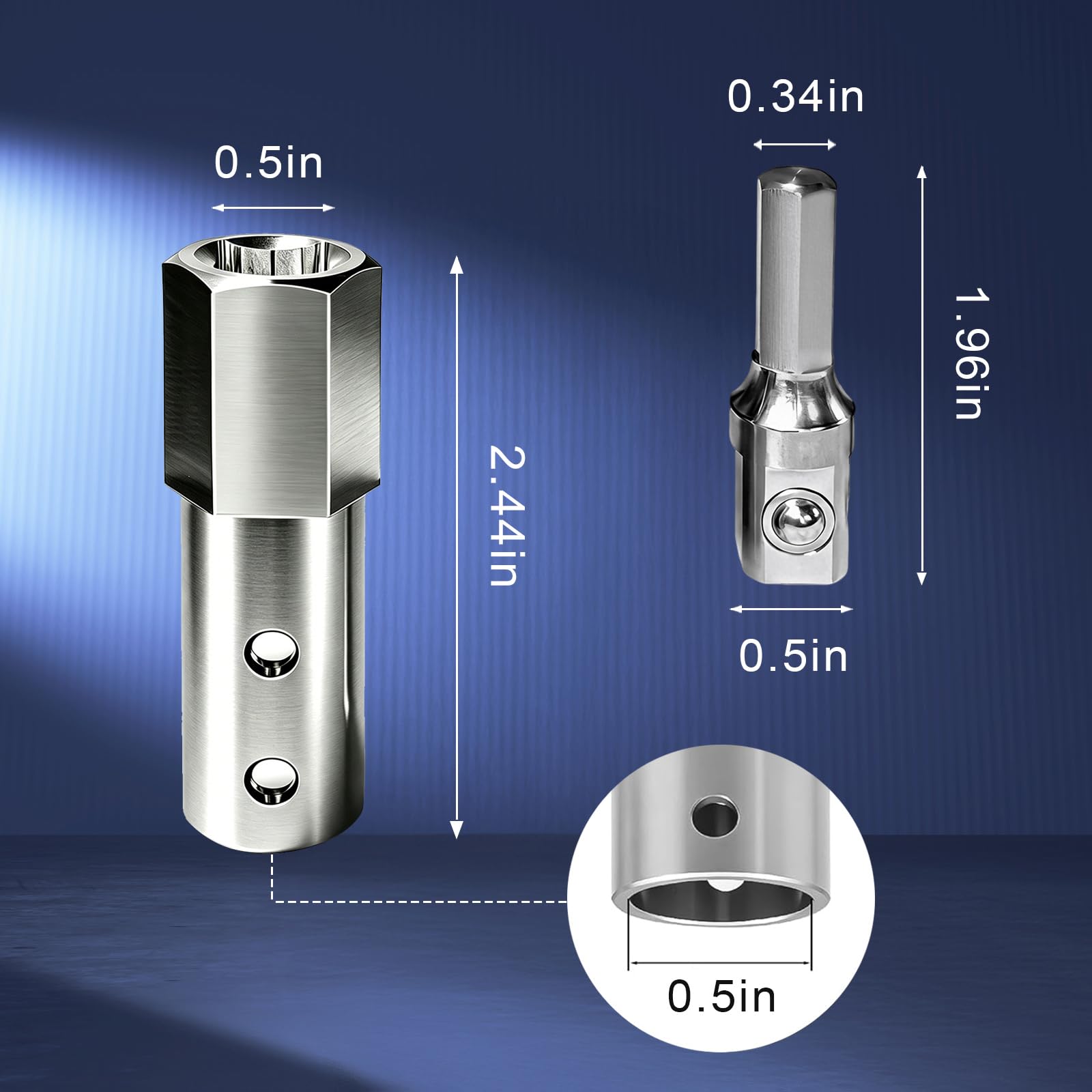 Heavy-Duty Trailer Jack Drill Adapter for 1/2 Inch Shaft, Small — Amazon image 6