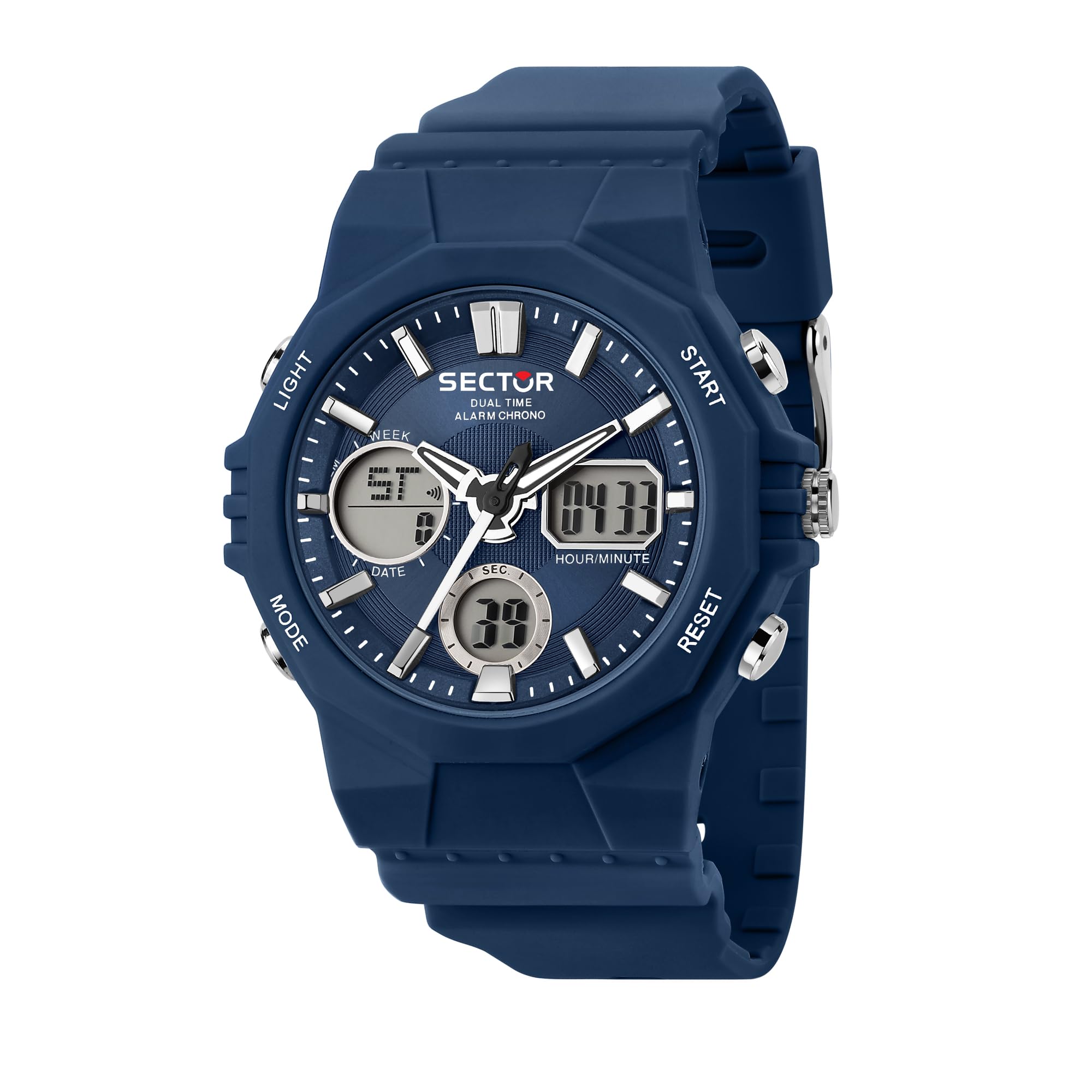 Sector No Limits Ex-40 Orologio Uomo, Digitale, Analogico - 44mm