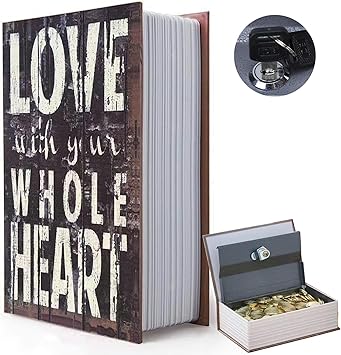 Diversion Safes Diversion Book Safe, Hidden Safe Box, Diversion Book Safe Storage Box Made Of Real Paper, Dictionary Secret Safe With Code Lock / Key, Flip Book Hidden Safe