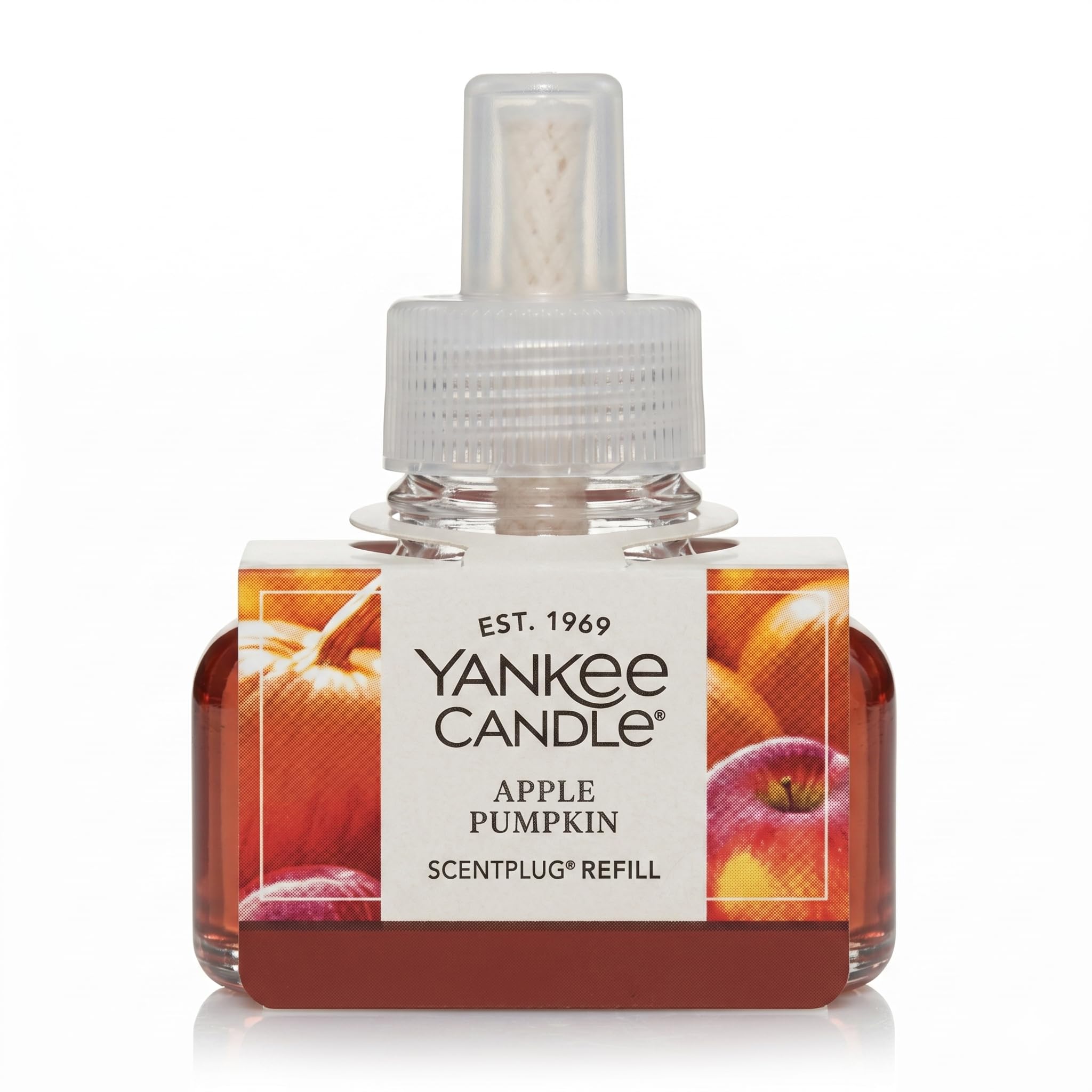 Yankee Candle ScentPlug Refill for Plug in Air Fresheners, Scented Oil Refills, Long Lasting Home Fragrance, Odor Eliminating Fragrance, Apple Pumpkin (Pack of 1)