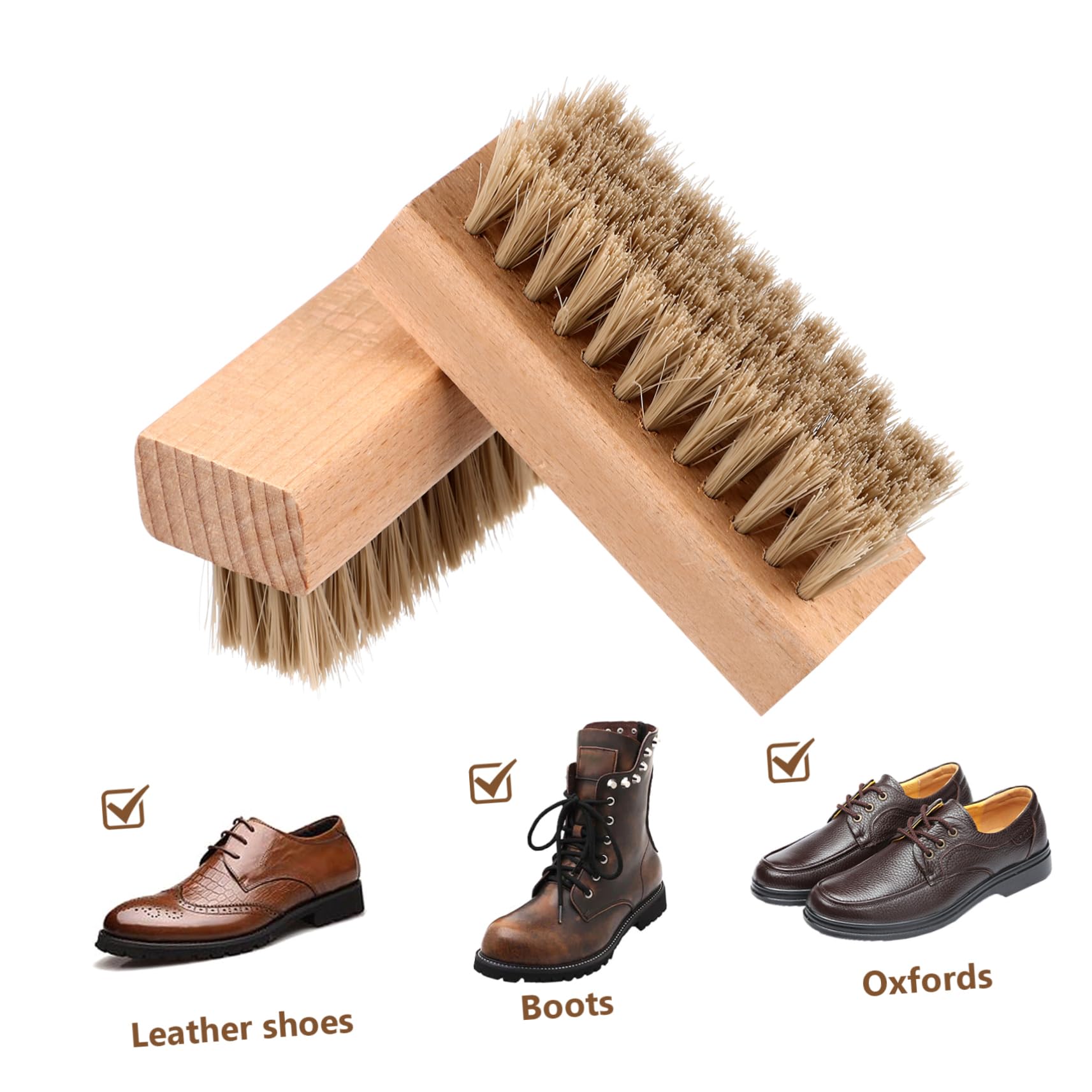 BESPORTBLE 10 Pezzi Spazzole per Scarpe con Setole Morbide Pulizia per Scarpe Facile Maneggevolezza e Design Antiscivolo