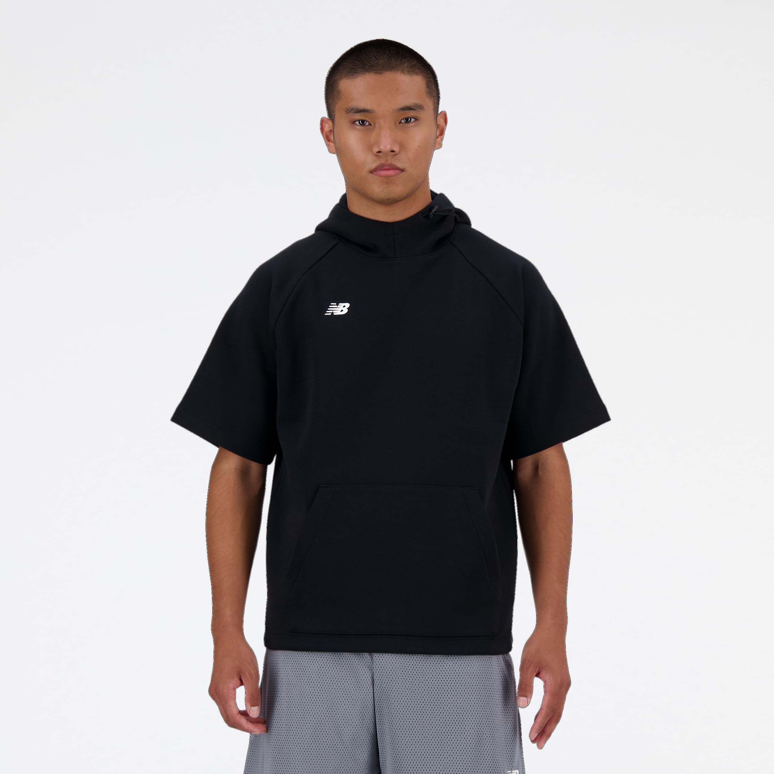 

                                                    New Balance Men's SS Fleece BP Hoodie, Black, Medi