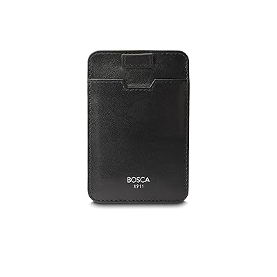 Bosca Nappa Vitello Pull Tab Card Case Men