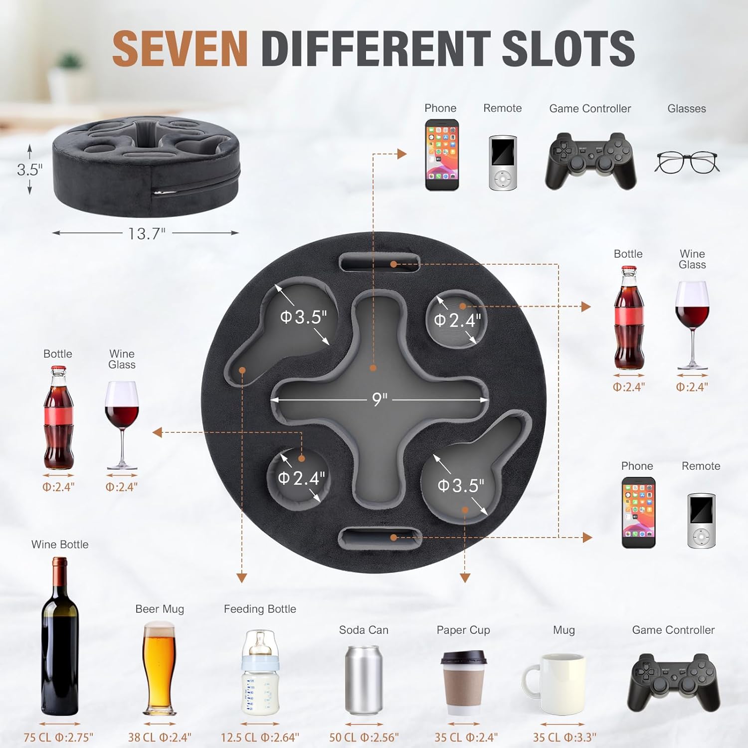 Couch Cup Holder-Sofa Cup Holder Pillow Couch Bahrain Ubuy