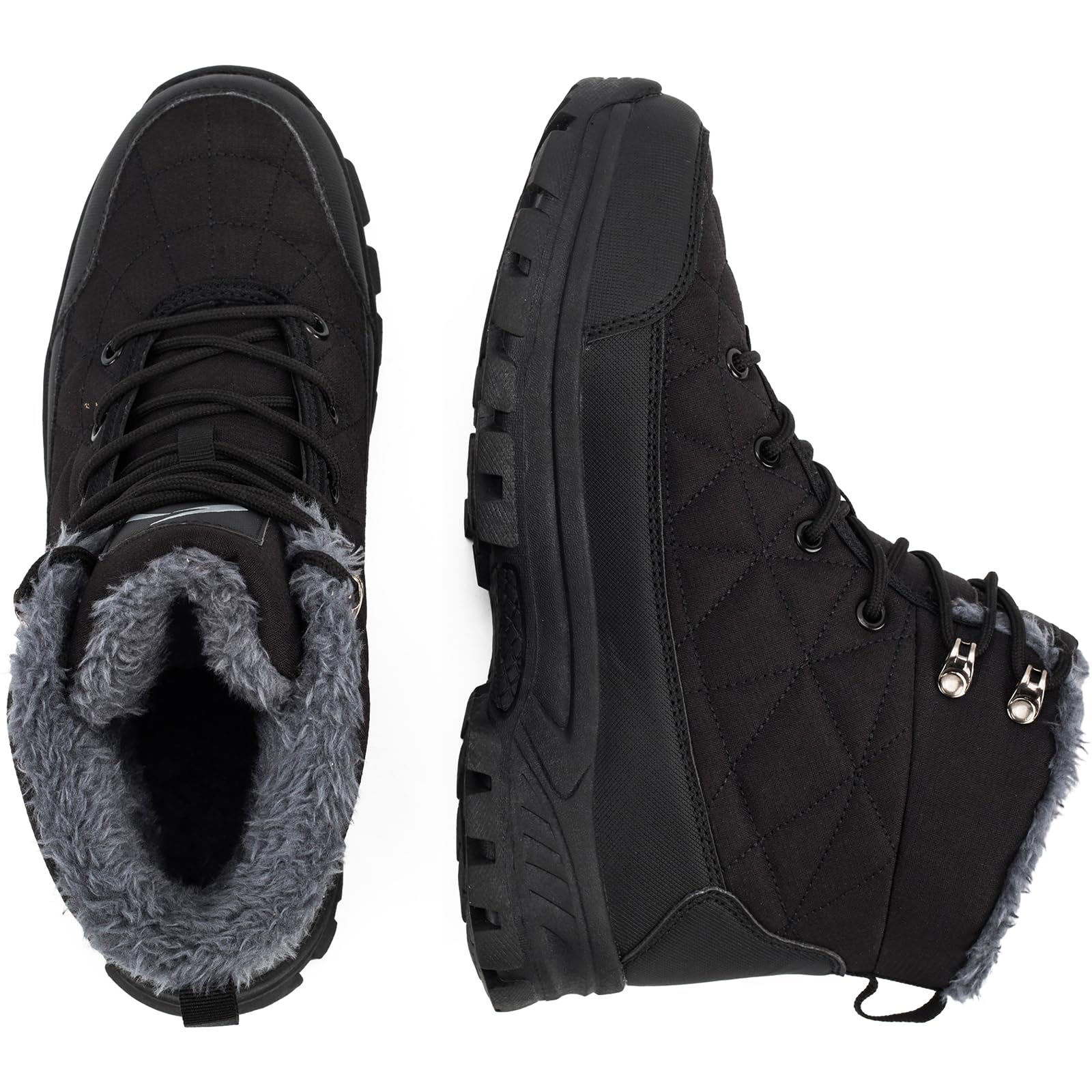 TORISKY Stivali Invernali Uomo Donna Scarpe Cotone Outdoor Impermeabili Trekking Caldo Piatto Caviglia Stivaletti Neve