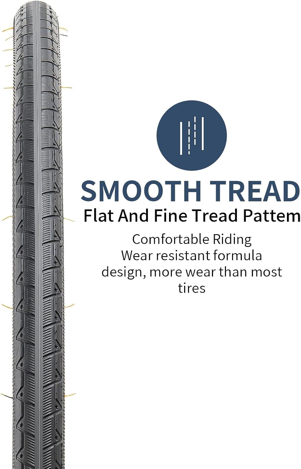 YUNSCM 2-PCS 700C Bike Tires 700x28C/28-622 28x1 5/8x1 1/8 Compatible with Road Bike Tires 700x25C 700x26C 700x27C 700 x 28C 700x30C Bicycle Tires (Y-786)