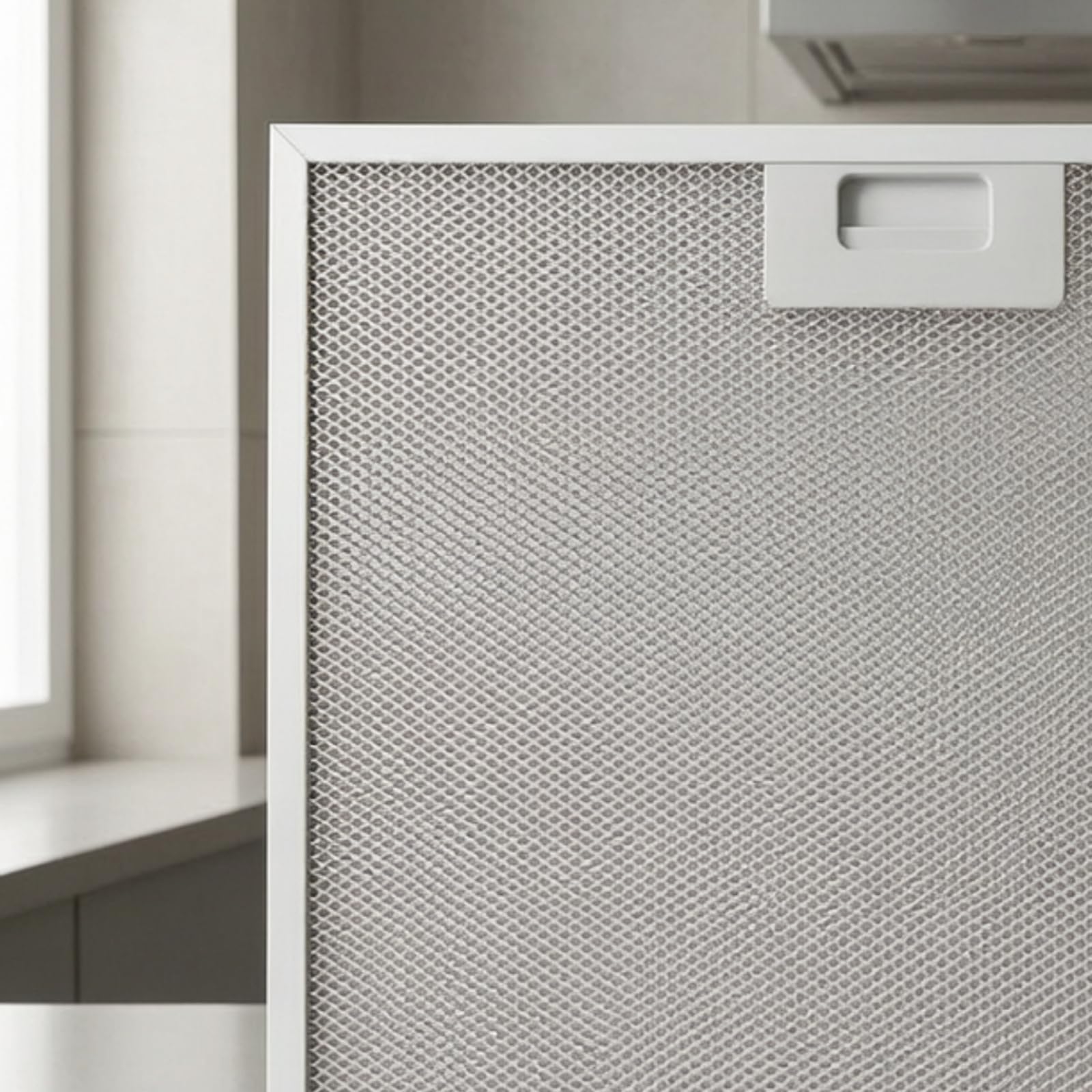 Amagogo Filtro Rete Filtro Aspirazione Griglia Olio Rete Antigrasso in Alluminio Resistente con Superficie Forata E Presa Centrale Adatto per Casa