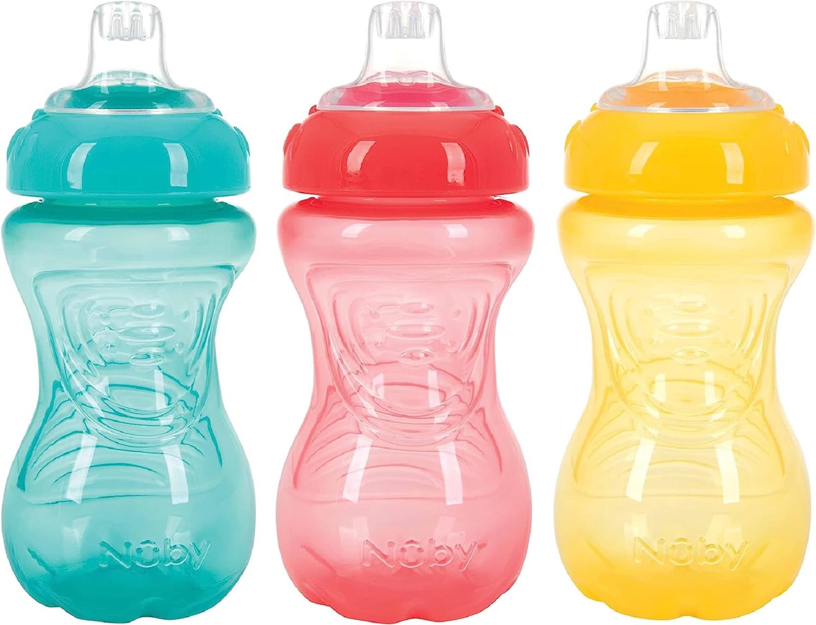Nuby no Spill Easy grip 283,5 gram tazze con beccuccio 3 confezione