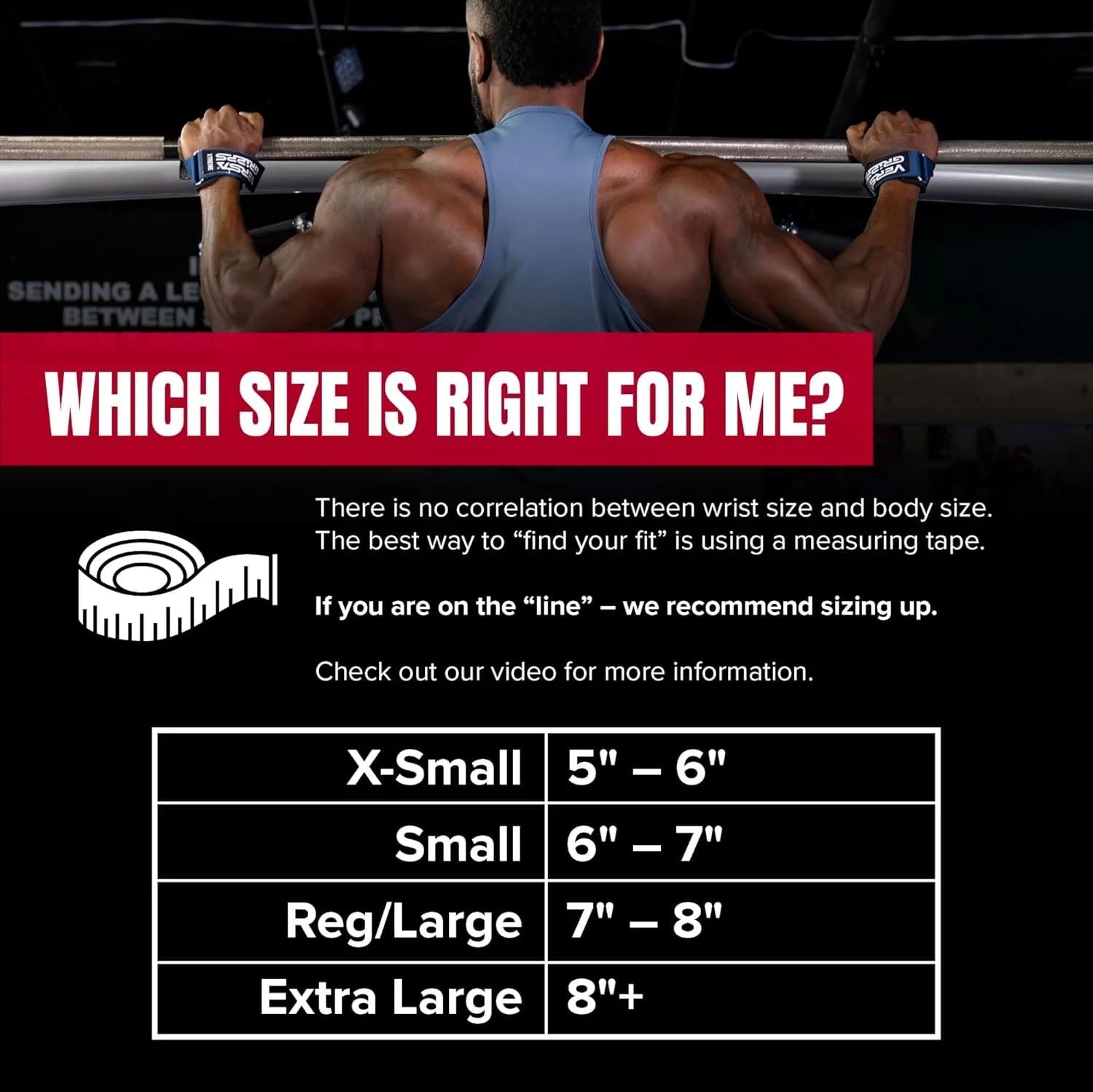 VERSA GRIPPS PRO Wrist Straps Choose Size and Color product thumbnail 4
