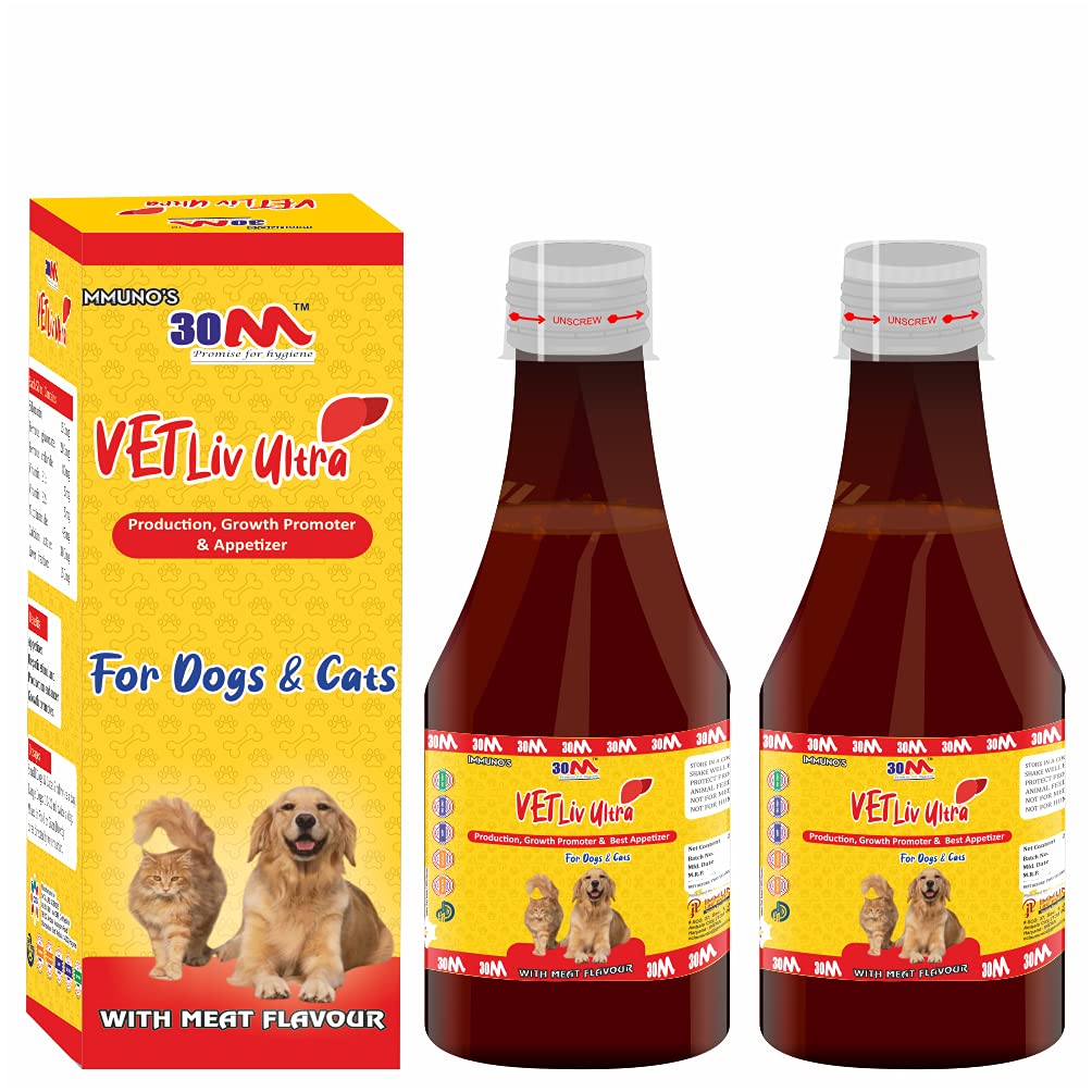 30M Dog Liver Tonic Syrup Liver Tonic for Dogs Puppies Cats | Dog Liver Supplement (2 x 200 ml) (B0924ND4YB) Amazon Price History, Amazon Price Tracker