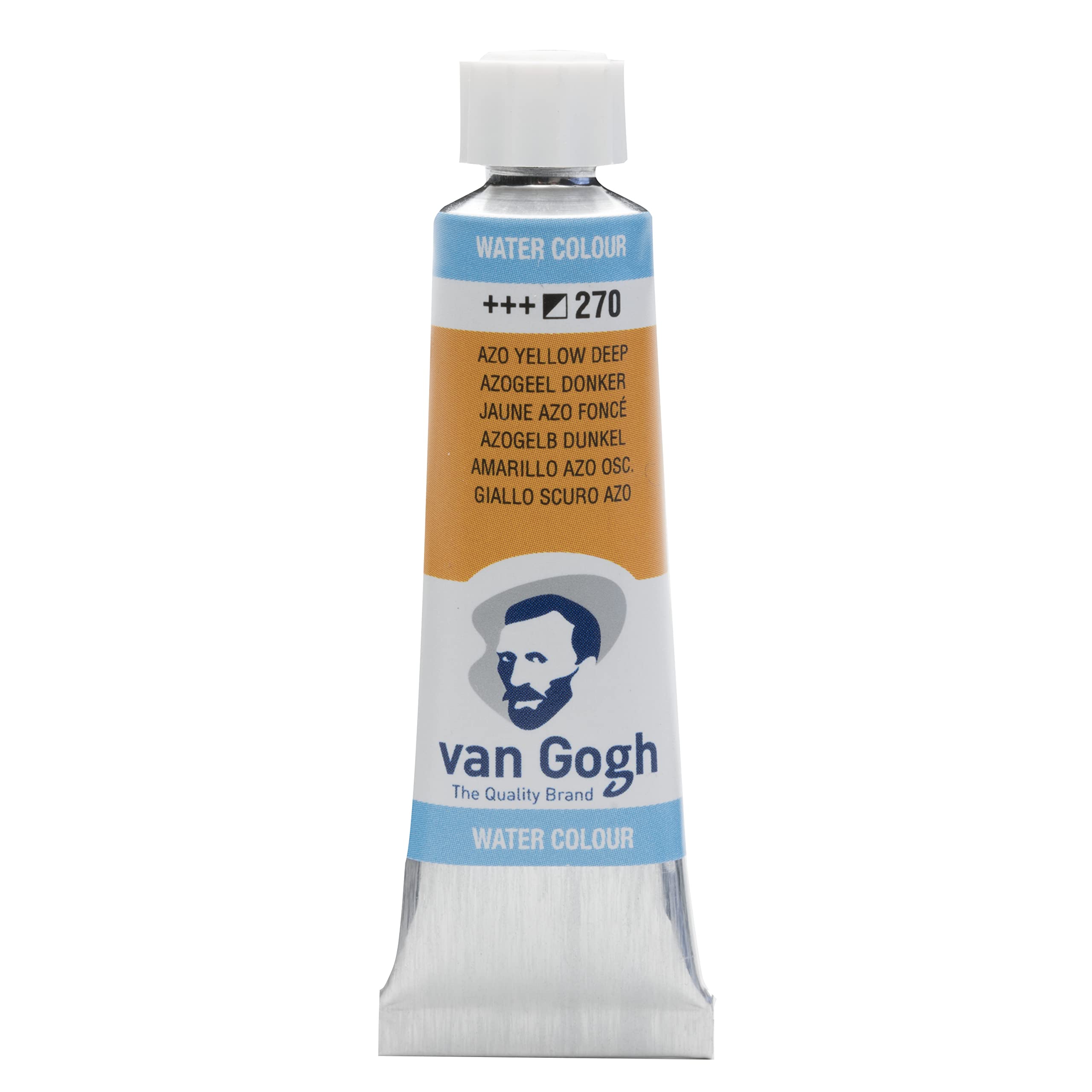 Van Gogh Watercolour Paint, 10ml Tube, Azo Yellow Deep 270
