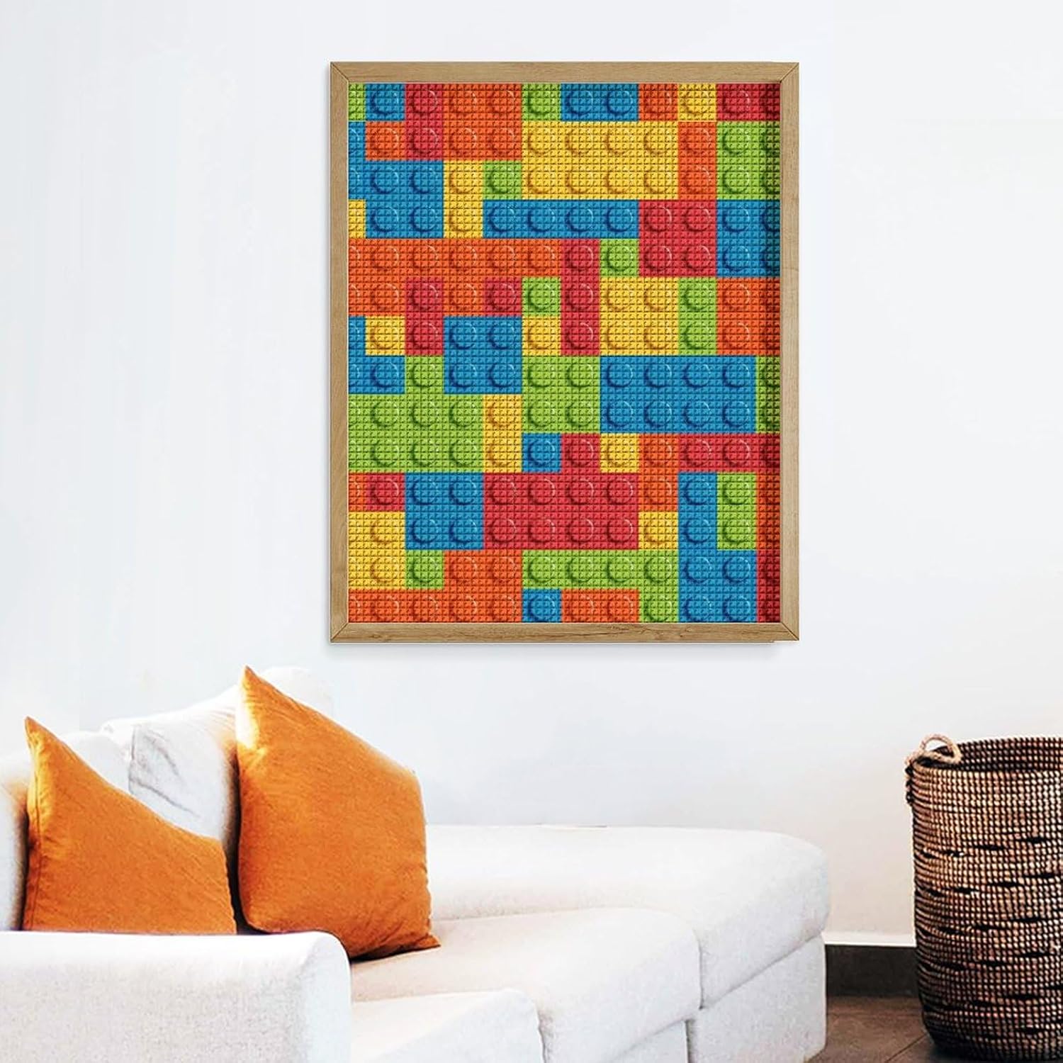 Bricks Pattern Diamond Art Painting Kits Full Square Drill DIY Picture Art Crafts for Home Wall Decor