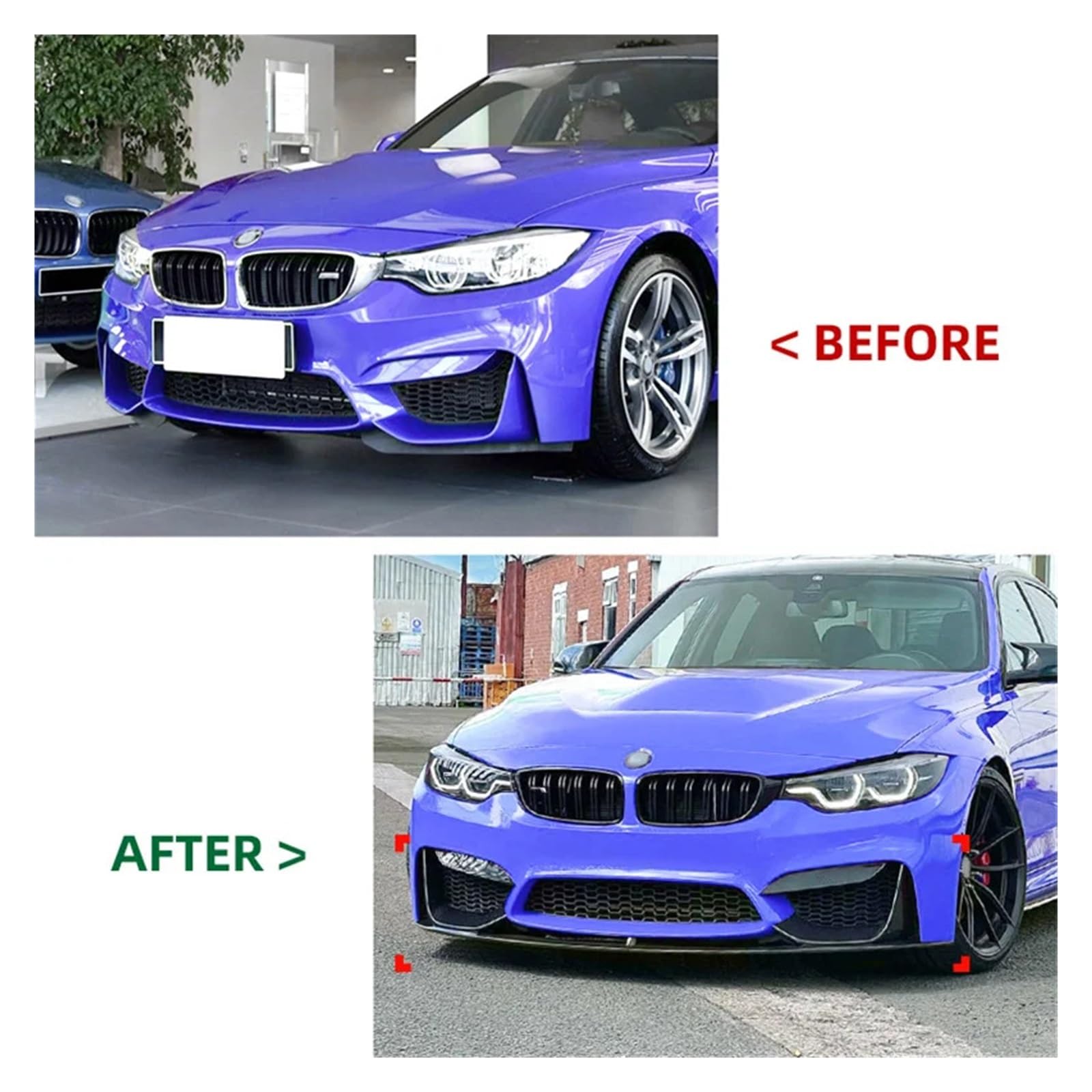 Przedni Zderzak Listwa Spojler Kompatybilny Z BMW 3 Series 2015-2020