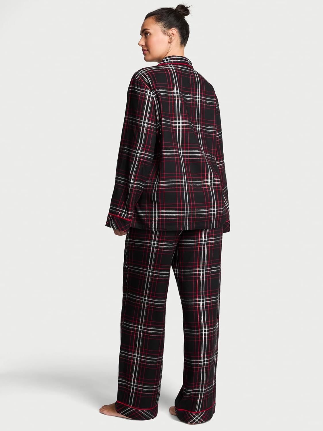 Victoria's Secret Flannel Pajama Set, Long Sleeve Button Down Shirt & Pants, Sleepwear for Women (XS-XXL)