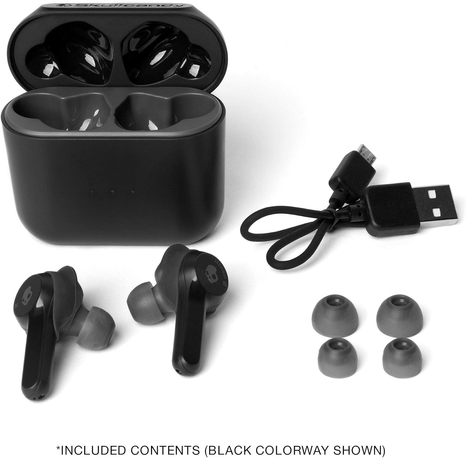 Skullcandy Indy True Wireless in-Ear Earbud - Black (Renewed)