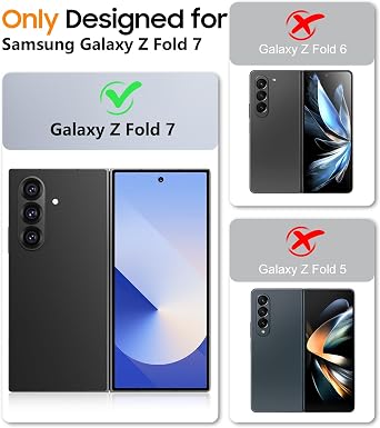 SPIDERCASE for Samsung Galaxy Z Fold 7 Case, Built-in [Kickstand] [Screen Protector] [Rugged Hinge Protection] Military Grade Drop Protection, Full Body Protective Case for Galaxy Z Fold 7, Pink
