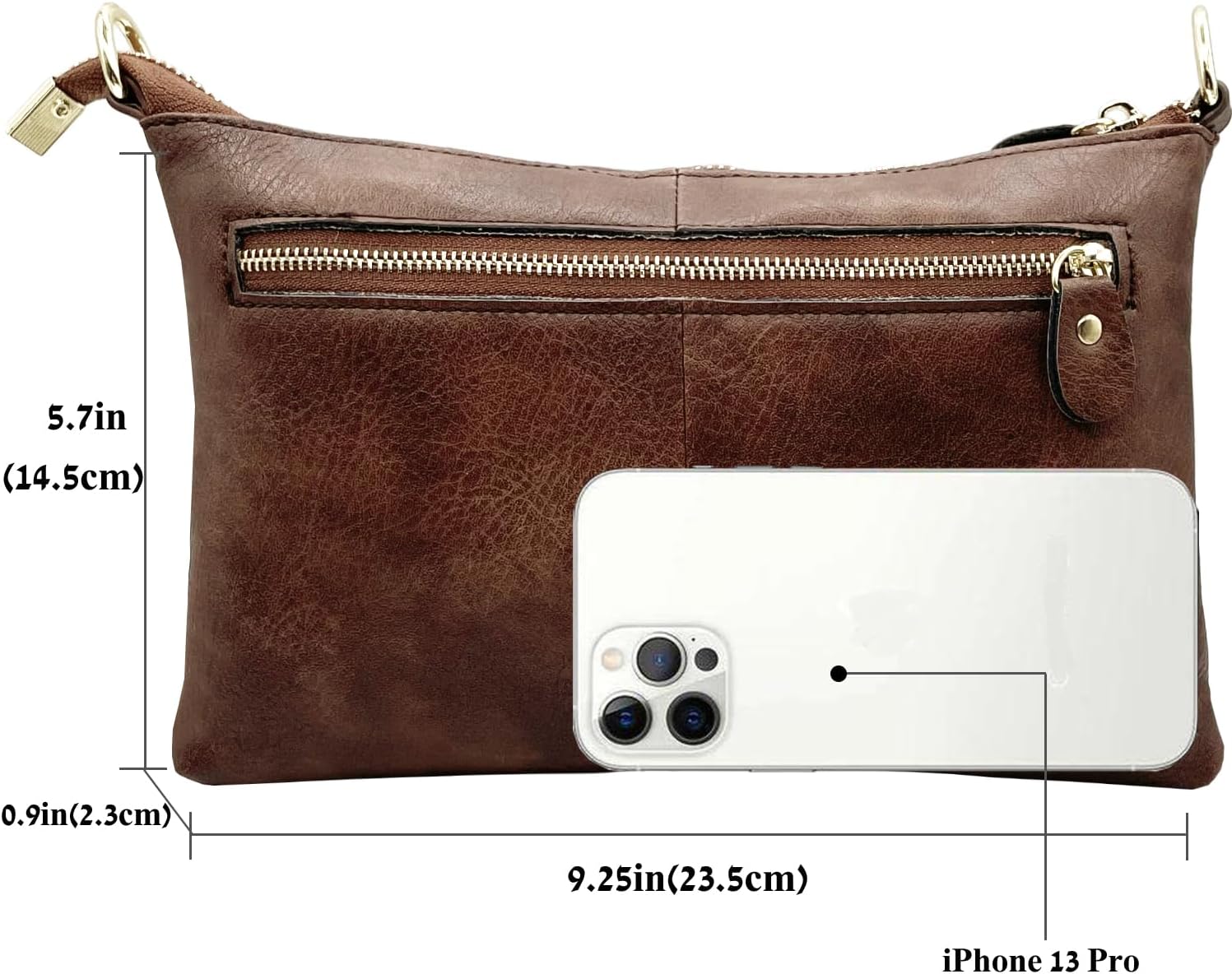 Beurlike Leather Wristlet Wallet Clutch Purses For Women Small Crossbody Phone Bags - Image 4