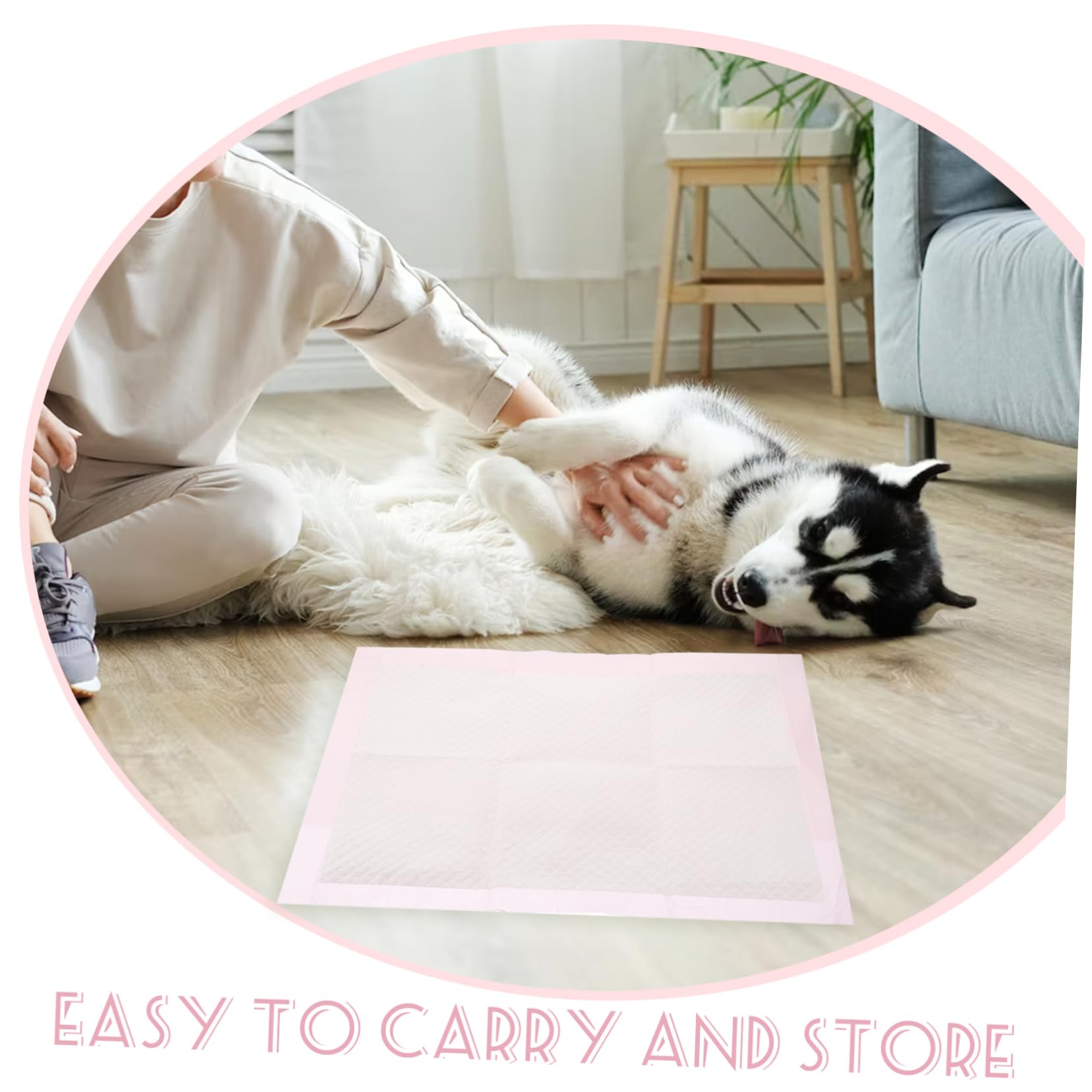 100piezas Empapadores Desechables para Entrenamiento De Mascotas Super Absorbentes y Antideslizantes Almohadillas Impermeables para Perros y Gatos para Adiestramiento Casa