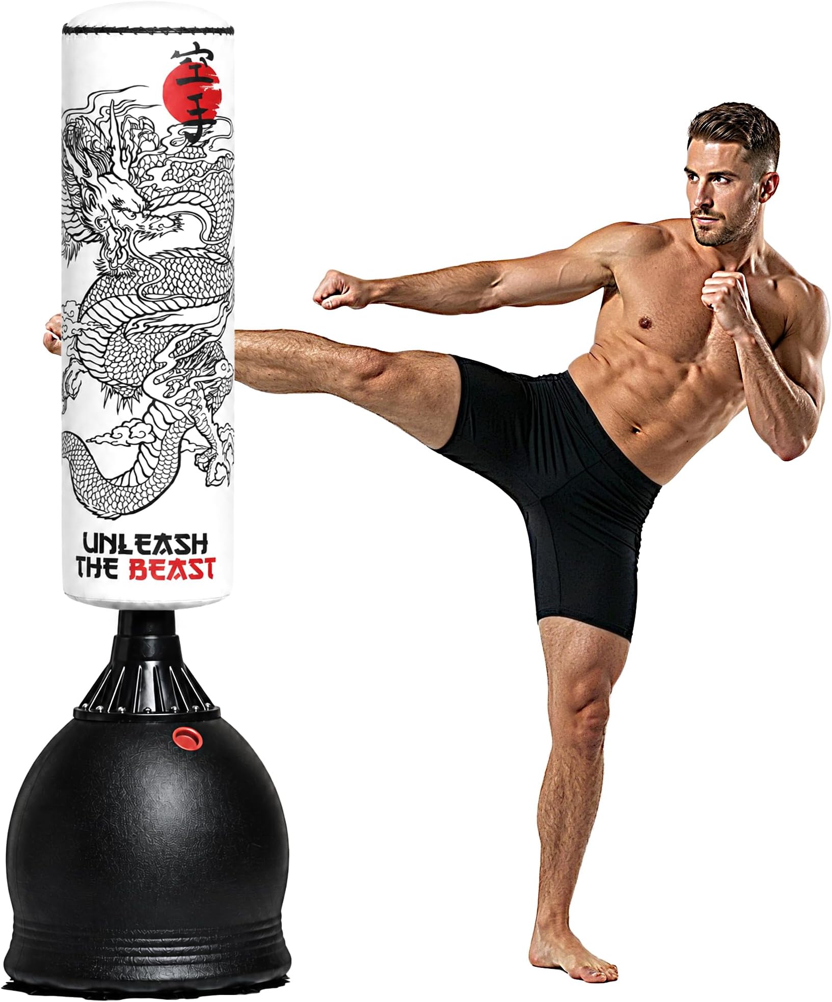 Gallant 5.5 Feet Heavy Boxing Bag Free Standing, Punch Bag, Punching Stand