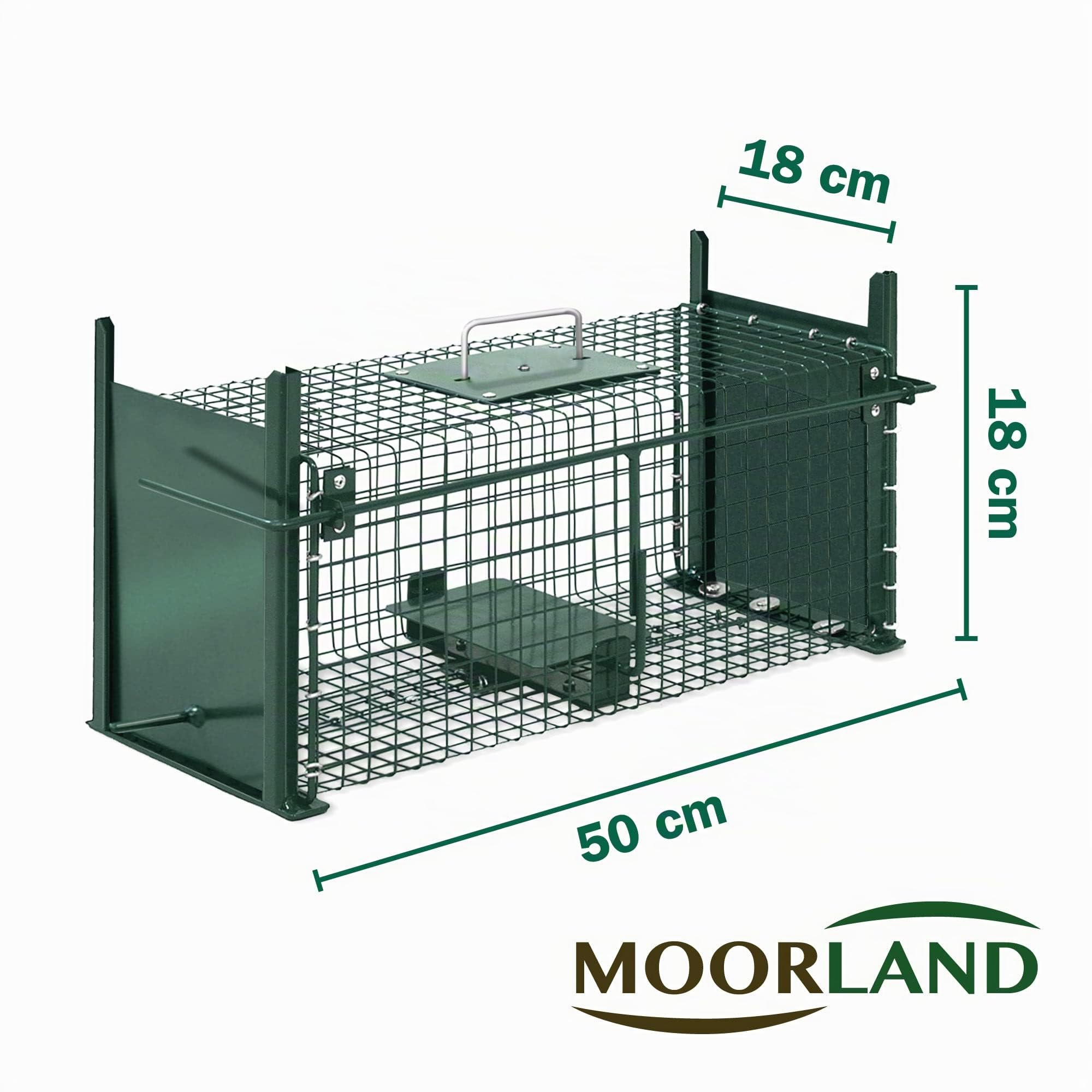 Moorland Safe 5006 - Trappola per Topi Humane, Cattura Mouse Vivo, Facile da Installare e Riutilizzare, Trappola per Ratto Senza Ucciderli, Trappola a Gabbia per l'uso in Casa, Garage, Giardini