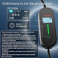TopAutoGear Type 2 Schuko elektromos autó töltőkábel 10m 3.68kW IP65 vízálló 3